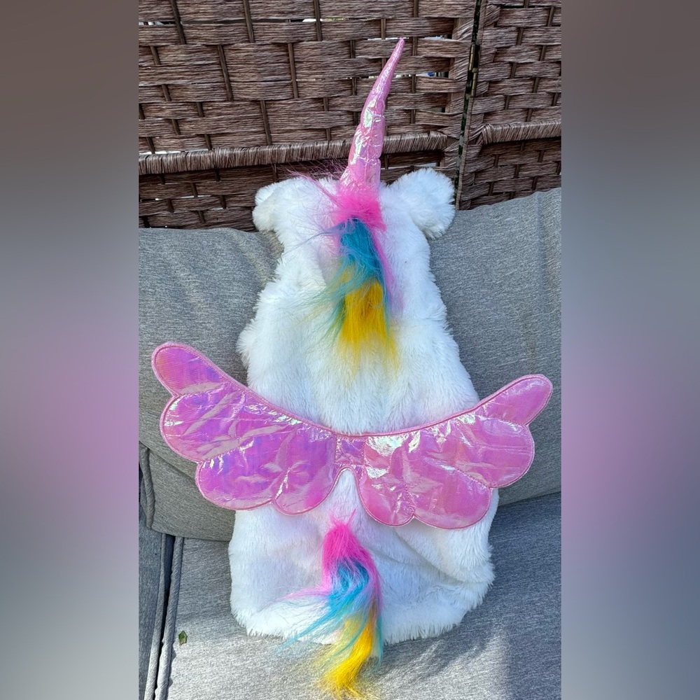 NWOT  dog unicorn costume- size M